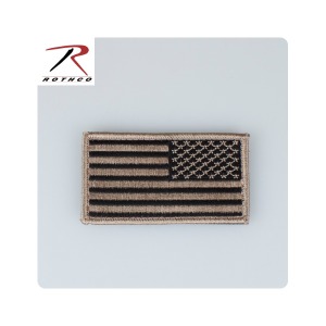 재고소진 할인 - 밀리터리 패치 / Reverse US FLAG PATCH w/ HOOK BACK - Black / Khaki